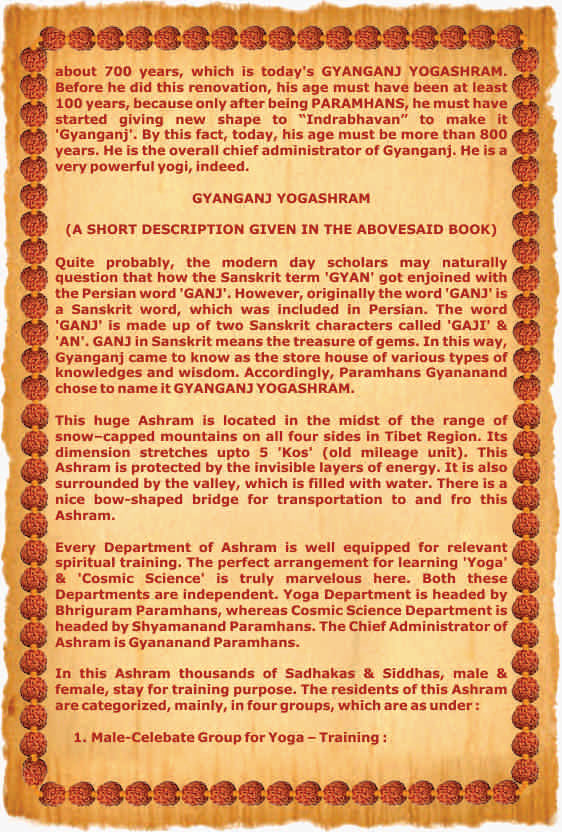 siddhasharam,Gyanganj,shangrilla,shambhala,Nikhileshwaranandji,sachidanandji,siddha,himalaya,siddha guru